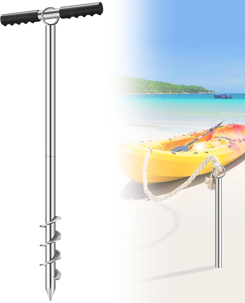 GADFISH Boat Anchor, 30.7-inch Stowable Shallow Water Anchor, Boat Anchor Kit for Dive Beach, Kayak Anchor Trolley Kit, Boat Fixing Accessories - Image 1